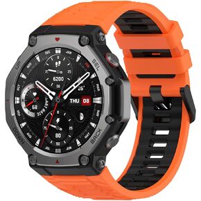 Fit for Amazfit T-REX3 Watch Band Women Men, Quick Release Adjustable Silicone Replacement Bands Straps Wristbands Bracelet Fit for Amazfit T-REX 3 Smartwatch