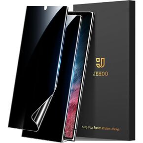 [2 Pack] Pixel 9 Pro Privacy Screen Protector Flexible TPU, Fingerprint Unlock, Scratch Resistant, Easy Installation, Case Friendly, Bubble Free