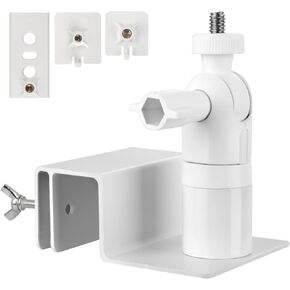 Universal Outdoor Security Camera Gutter Mount Bracket - No-Drill Installation, Compatible with Ring Stick Up Cam Pro/Spotlight Cam Pro Battery/Solar Panel Universal Fit for Ring Cameras