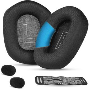 G733 Replacement Earpads Ear Cushions Compatible with Logitech G733 G335 G535 Wireless Gaming Headset G733 Headband Ear Pads Ear Cups Parts