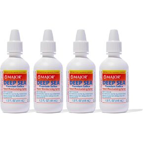 Deep Sea Saline Nasal Spray Generic for Ocean Nasal Moisturizing Spray 1.5 oz per Bottle Pack of 12 Bottles