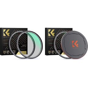 K&F Concept 82mm Magnetic MCUV CPL Lens Filter + Lens Filter Cap + Basic Rings Kit with 28 Multi-Layer Coatings for Camera Lens