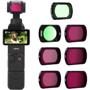 Pocket 3 ND Filters Set, Black Mist Filter 7 Pack - Black Mist Filter CPL ND4 ND8 ND16 ND32 ND64 for DJI Osmo Pocket 3 Creator Combo Camera Accessories