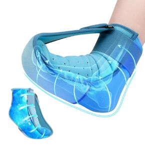 Plantar Fasciitis Relief Night Splint, Foot Ice Pack Wrap Plantar Fasciitis Brace for Men Women,Ankle Ice Pack for Achilles Tendonitis Heel Spur Foot Pain
