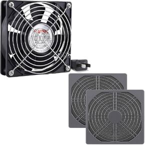 Wathai EC 120mm × 25 مم مروحة عادم تهوية التبريد مع مرشح 110V 115V 120V 220V 240V AC ACFIN FAN