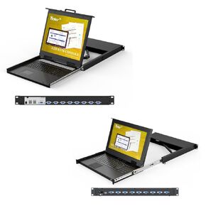 19-inch LCD KVM + 15.6-inch LCD KVM
