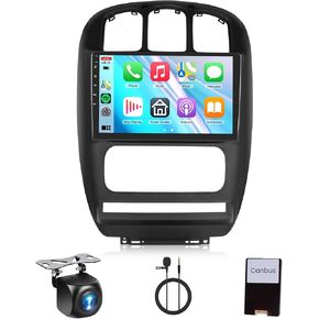 4+64G Android Car Stereo for Dodge Caravan Chrysler Town & Country 2000-2007 Wireless Carplay Android Auto, 10.1’’ Touch Screen Car Radio Bluetooth GPS Mirror Link WiFi FM/RDS DSP Backup Camera SWC