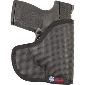 DeSantis Nemesis, Black, Ambidextrous, FITS: Beretta 9000S, FN Herstal FN 503, Glock 26, 27, 26 GEN 5, 27 GEN 5, 33, 39, H&K P2000SK, P2000, USP Compact 9/40, KELTEC P11, P40