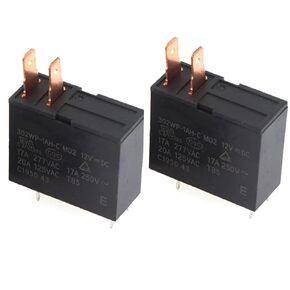 302WP-1AH-C M02 (Set of 2) 12VDC 20A 4Pins Water Heater Microwave Relay