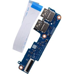 Deal4GO USB Port IO Board DAG7BFTB8C0 L23896-001 Replacement for HP Pavilion 15-CS 15-CW 15T-CS 15-CS3019NR 15-CW1063WM, Blue