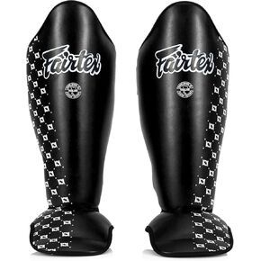 Fairtex SP5 Muay Thai Shin Guards for Men, Women, Kids | Shinguards are Premium, Lightweight & Durable | Extended Protection to Avoid shin splints During Training or Sparring