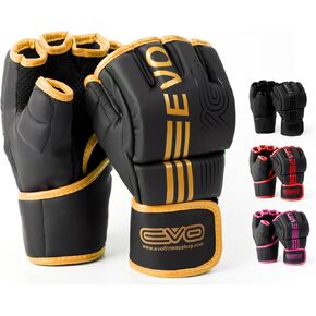 Matte Black MMA Gloves Martial Arts Mitts Grappling Sparring Men Muay Thai Cage Fighting Boxing Combat Sports Fingerless Women Pink Kickboxing UFC Punching Bag Training