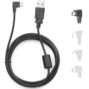 YQMAJIM for Garmin GPS Charger Cable,(6Ft 18AWG) Mini USB GPS Power Cord for Garmin Nuvi,90 Degree GPS Replacement Charging Wire,GPS Charger Cables for Garmin Drivesmart 65,Zumo XT,Dezl,Navigation