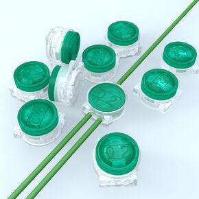 UG K5 IDC Butt Connector T-tap,Used as Corrosion-Resistant and Moisture-Proof Connector for Weak Current Wire Connection Such as Loudspeaker Wires (100 pcs).