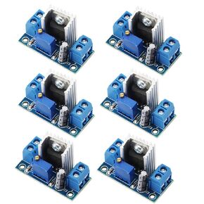 6PCS LM317 DC-DC Converter Buck Step Down Circuit Board Module Linear Adjustable Voltage Power Supply Module