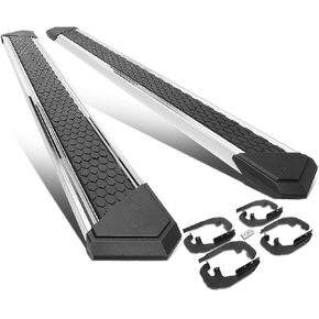 J2 Engineering J2-STEPB-ZTL-8260-SS 10 Inches Side Step Bar Running Boards Compatible with 07-19 Silverado/Sierra Extended Cab, Metallic/Black in Kuwait