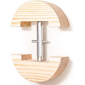Hat Stretcher, Upgraded Hat Stretcher for Fitted Hats, Adjustable Hat Jack Stretcher Fitted Hat Size 7 to 8 1/2, Cowboy Hat Stretcher Fit All Caps - Wooden Heavy Duty of Hat Extender w. a Rotating Rod