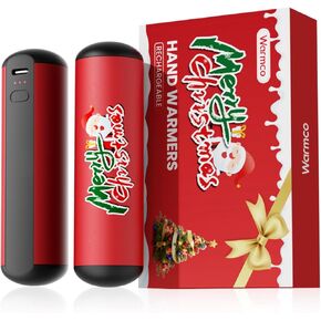 Hand Warmers Rechargeable 10000mAh, Warmco 2 Pack USB C Power Bank, 3-Settings, Gloves Fitting, Magnetic Electric Hand Warmers Portable Chargers, Gifts Women Men Christmas Birthdays