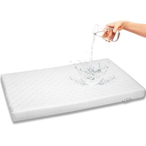Bassinet Cradle Mattress Pad (Rectangle, 16X28) for Newborn Comfort Breathable Easy Clean Hypoallergenic Waterproof Made in USA