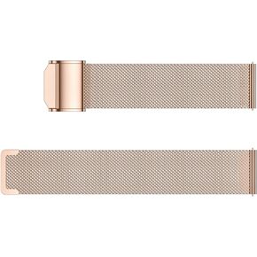 SOUYIE 20MM Metal Watch Bands Compatible LYAOZHU Smartwatch, Adjustable Replacement Multicolor Sport Strap for Men Women, Removable and Replaceable Watchband, Classic Tang Buckle Wristband, Gold