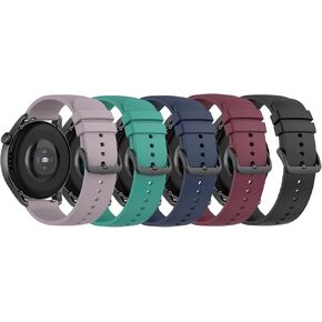 Watch Bands Compatible for Fitpolo IDW13/Amzhero IDW13/Faweio IDW13/Konitee IDW13/Gydom IDW13/TOOBUR IDW13/VRPEFIT IDW13 Smart Watch Wristbands,Silicone Replacement Band Straps Smart Watch Accessories for Men&Women (5 Colors B (StyleA))