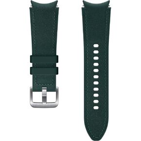 Samsung Electronics Hybrid Leather Silicone Watch Band Strap Small/Medium, for Galaxy Watch 4 and Galaxy Watch 4 Classic (US Version),Green,ET-SHR88SGEGUJ