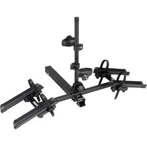 Favoto Hitch Bicycle Car Rack - Cars SUVs Bike Rack for 2 Bikes with Anti-Wobble 2-Inch Receiver Insert Car Rear Bike Carrier Rack, Fits 16'' to 29'' Bikes