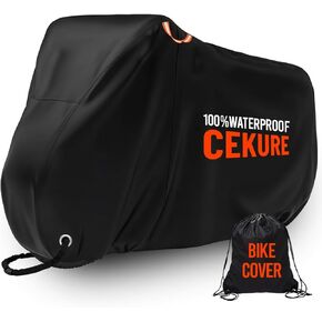 Indestructible 600D Bike Cover for Transport on Rack - Accident Proof Reflective Design, Bike Cover for 1-2 Bikes on Rear Ultra Waterproof Ebike Cover - Bike Rack Transport
