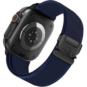 Trail Loop Band for Apple Watch Ultra/2 Bands 49mm 46mm 45mm 44mm 42mm 41mm 40mm 38mm Men Women,Braided Elastic Weave Nylon Sport Strap Soft Fabric Wristband for iWatch Series 10 9 8 7 6 5 4 3 SE 2nd
