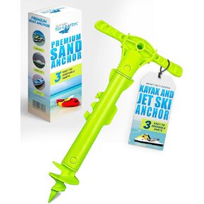 SandShark New Sport Boat Anchor and Jet Ski Anchor. Shallow Water Anchor Pole for Boat and PWC. Sand Anchor Kit for Boat and Kayak Anchor System. Easy Storage, High-Strength ABS