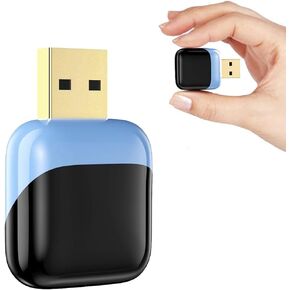 Mini Wireless Carplay Adapter & Android Auto Wireless Adapter, Convert Wired to Wireless Apple Car Play Wireless Adapter, Plug and Play & No Delay CarPlay Dongle for Cars from 2016 USB Type-A (Blue)