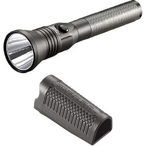 مصباح يدوي LED Streamlight Stinger مع شواحن 120 فولت AC/12V DC ، حافظة أسود ورسوم