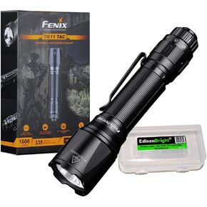 Fenix TK11 TAC 1600 Lumen LED Tactical Flashlight with EdisonBright BBX3 battery carry case bundle