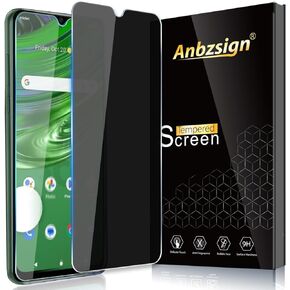 [2 Pack for Cricket Outlast/AT&T Jetmore Privacy Screen Protector, 9H Anti Spy Private Tempered Glass Film, Anti-Scratch, Case Friendly