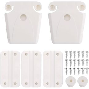 BOXOB Cooler Hinge and Latch and Screws Kit, Including 3 Cooler Hinges 2 Latches 2 Cooler Posts Replacement Parts & 18 Screws Compatible with Igloo