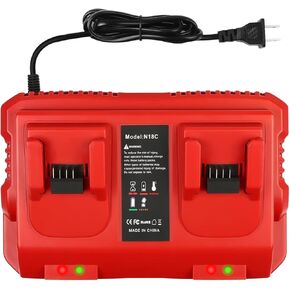Replacement for Milwaukee 18v Charger 48-59-1812 Compatible with Milwaukee M-18 Battery