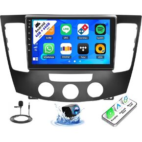 SIXTOP [4+64G] Android Car Stereo for Hyundai Sonata NF 2009 2010 with Carplay Android Auto Mirror Link 9 inch TouchScreen 1280*720 Bluetooth 5.0 FM/RDS DSP 32EQ WiFi GPS Change Desktop Theme AI Voice