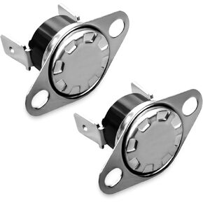 Thermostat Fit for GE Microwave Oven Coffee Maker Water Heater, Microwave Oven Thermal Fuse Replace KSD201 2PCS