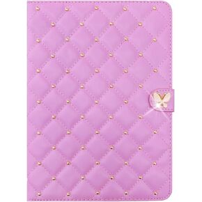Cute Case for iPad 9th/8th/7th Generation 10.2 Inch - Slim Lightweight Shockproof Protective Cover with [Stand][Auto Sleep/Wake] for iPad 9/8/7th Gen for Women & Girls, Pink