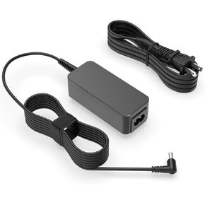 19V Power Cord Fit for LG-Monitors 22TN410V 24MS500/MS550/TL510V/TL520U/TL520V/TL510U 25MS550/MS550-B 27GL650F-B/GL63T-B/GS75QX/GS75Q-B 28TK420S/TL520V/TL510V/TN525V/TN515V Supply Adapter AC Charger