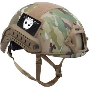 ATAIRSOFT MH Type Tactical Paintball Adjustable Fast Helmet w/Side Rails and NVG Mount
