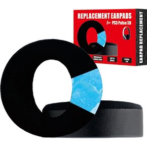 PS5 سماعات سماعات أذن استبدال ، PS5 سماعات سماعة أذن PS5 PS5 نبضات 3D سماعات الأذن نبضات 3D أذن لنبضات Sony Pulse 3D أذن بديلة البديل البديل جل البرد الأسود