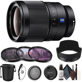 Sony Distagon T FE 35mm f/1.4 ZA Standard Lens + Filter Kit + Lens Pouch + Cap Keeper + Cleaning Kit