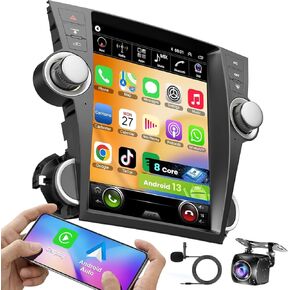12.1 Inch Android 13 Car Radio for Toyota Highlander 2009 2010 2011 2012 2013(with Original J-B-L Sound System or not), 8 Core Highlander Stereo with Carplay & Android Auto