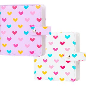 2Pcs 112 Pockets Photo Album for Fujifilm Instax Mini Camera, Photo Album for Polaroid Mini Films, Leather Cover, 2x3 Photo Album for Instax Mini 12 11 9 40 90 8 7 Evo LiPlay Instant Camera