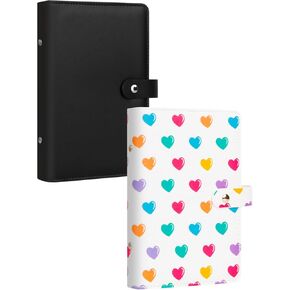 2Packs 2x3 Mini Photo Album,156 Horizontal Picture Book for Fujifilm Instax Mini 12 11 9 99 8 8+ 7s 40 EVO Liplay Instant Camera, Polaroid Mini Instant Film,Kpop Photocard Holder (Black+White)