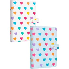 2Packs 2x3 Mini Photo Album,156 Horizontal Picture Book for Fujifilm Instax Mini 12 11 9 99 8 8+ 7s 40 EVO Liplay Instant Camera, Polaroid Mini Instant Film,Kpop Photocard Holder (White+Blue)