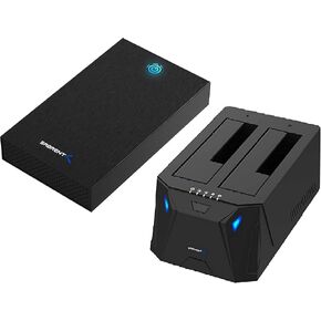 Sabrent USB 3.0 Tool-Free Enclosure + USB 3.0 to SATA I/II/III Dual Bay External Hard Drive Docking Station