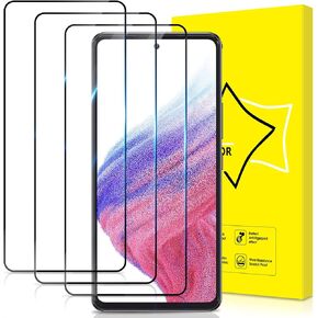 GiiYoon-3 PACK Screen Protector for Samsung Galaxy A53 5G/A52 5G/A52s 5G Tempered Glass [Full Coverage] [Easy Installation] [Round Edge] [Scratch Resistant] [9H Hardness] [Bubble Free] Protective Film