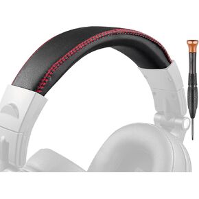 SOULWIT Protein Leather Headband Cover for Oneodio Pro-10/Pro-30/Pro-50/Studio Monitor & Mixing DJ/A71/A70/Studio Wireless C/Studio Pro-C Y80B Headphones, Replacement Headstrap Pad Repair Part - Black
